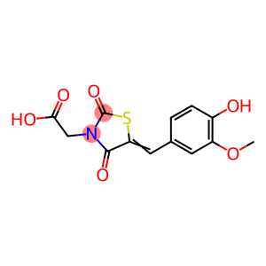 [5-(4-hydroxy-3-methoxybenzylidene)-2,4-dioxo-1,3-thiazolidin-3-yl]acetic acid