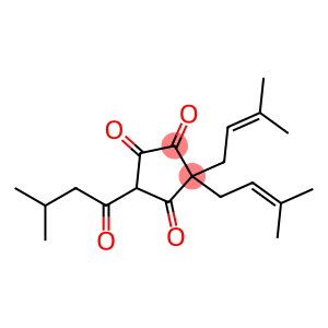 3,3-Bis(3-methyl-2-butenyl)-5-(3-methyl-1-oxobutyl)-1,2,4-cyclopentanetrione