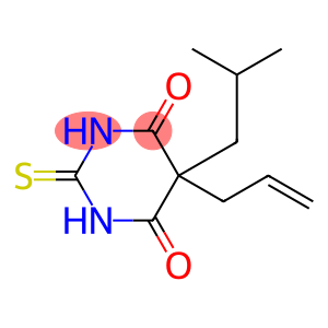 Dihydro-5-(2-methylpropyl)-5-isopropyl-2-thioxopyrimidine-4,6(1H,5H)-dione