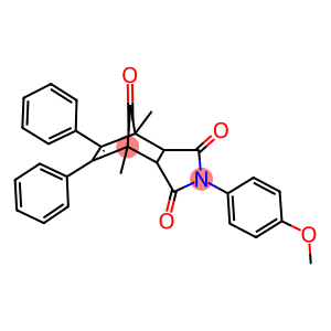 4-(4-methoxyphenyl)-1,7-dimethyl-8,9-diphenyl-4-azatricyclo[5.2.1.0~2,6~]dec-8-ene-3,5,10-trione