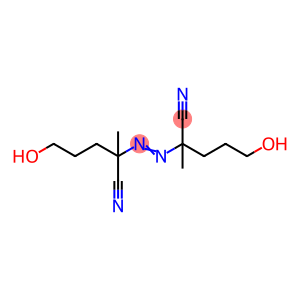2-(2-cyano-5-hydroxy-pentan-2-yl)diazenyl-5-hydroxy-2-methyl-pentanenitrile