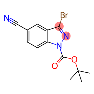 tert-Butyl 3-bromo-5-cyano-1H-indazole-1-carboxylate
