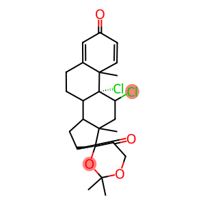 9,11beta-Dichloro-17,21-dihydroxy-16alpha-methylpregna-1,4-diene-3,20-dione cyclic acetal with acetone