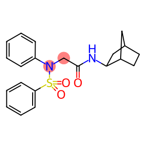N-bicyclo[2.2.1]hept-2-yl-2-[(phenylsulfonyl)anilino]acetamide