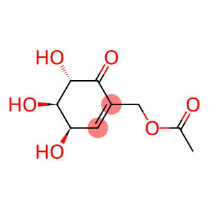 2-Cyclohexen-1-one, 2-[(acetyloxy)methyl]-4,5,6-trihydroxy-, (4R,5R,6S)- (9CI)