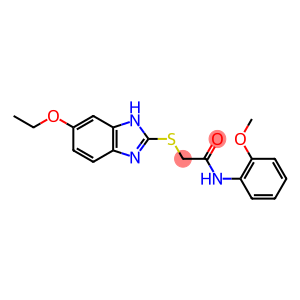 2-[(5-ethoxy-1H-benzimidazol-2-yl)sulfanyl]-N-(2-methoxyphenyl)acetamide