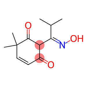 4-Cyclohexene-1,3-dione, 2-[1-(hydroxyimino)-2-methylpropyl]-6,6-dimethyl- (9CI)