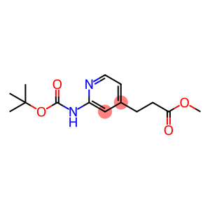 methyl 3-{2-[(tert-butoxycarbonyl)amino]-pyridin-4-yl}propanoate4-Pyridinepropanoic acid, 2-[[(1,1-dimethylethoxy)carbonyl]amino]-, methyl ester