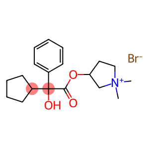 [(3R)-1,1-dimethylpyrrolidin-1-ium-3-yl] (2R)-2-cyclopentyl-2-hydroxy-2-phenylacetate