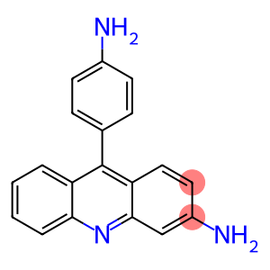 9-(4-aminophenyl)acridin-3-amine