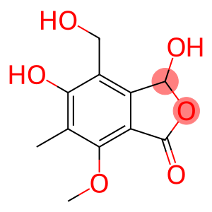 3,5-Dihydroxy-4-hydroxymethyl-7-methoxy-6-methylisobenzofuran-1(3H)-one