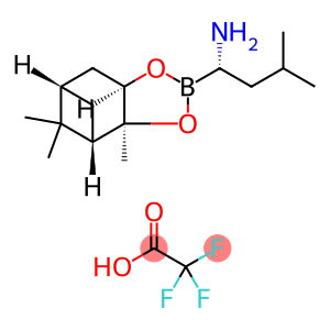 (S)-3-methyl-1-((3aS,4S,6S,7aR)-3a,5,5-trimethylhexahydro-4,6-methanobenzo[d][1,3,2]dioxaborol-2-yl)butan-1-amine 2,2,2-trifluoroacetate