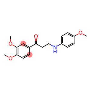 1-(3,4-DIMETHOXYPHENYL)-3-(4-METHOXYANILINO)-1-PROPANONE