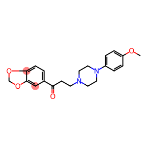 1-(1,3-BENZODIOXOL-5-YL)-3-[4-(4-METHOXYPHENYL)PIPERAZINO]-1-PROPANONE