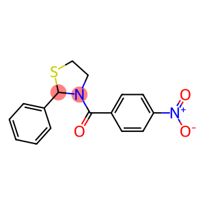Thiazolidine, 3-(4-nitrobenzoyl)-2-phenyl- (9CI)
