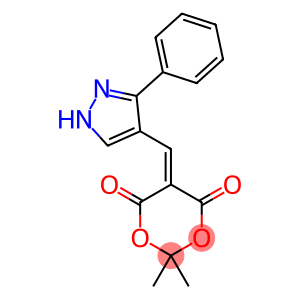 2,2-dimethyl-5-[(3-phenyl-1H-pyrazol-4-yl)methylidene]-1,3-dioxane-4,6-dione