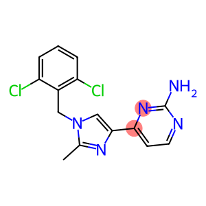 4-(1-(2,6-Dichlorobenzyl)-2-methyl-1H-imidazol-4-yl)pyrimidin-2-amine