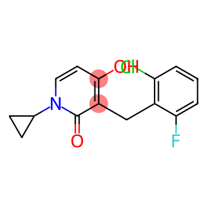 3-(2-CHLORO-6-FLUOROBENZYL)-1-CYCLOPROPYL-4-HYDROXY-2(1H)-PYRIDINONE