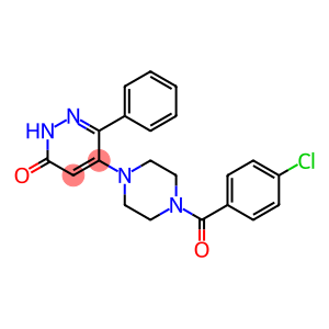 5-[4-(4-CHLOROBENZOYL)PIPERAZINO]-6-PHENYL-3(2H)-PYRIDAZINONE