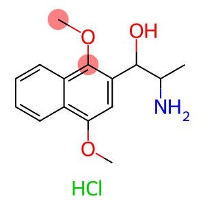 2-Naphthalenemethanol, α-(1-aminoethyl)-1,4-dimethoxy-, hydrochloride (1:1)