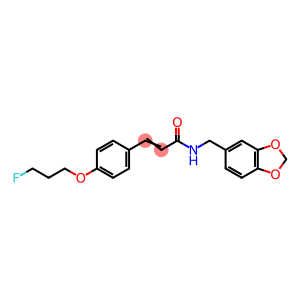 (2E)-N-[(2H-1,3-benzodioxol-5-yl)methyl]-3-[4-(3-fluoropropoxy)phenyl]prop-2-enamide