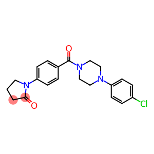 1-(4-([4-(4-CHLOROPHENYL)PIPERAZINO]CARBONYL)PHENYL)-2-PYRROLIDINONE