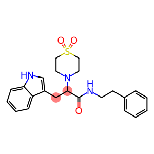 2-(1,1-DIOXO-1LAMBDA6,4-THIAZINAN-4-YL)-3-(1H-INDOL-3-YL)-N-PHENETHYLPROPANAMIDE