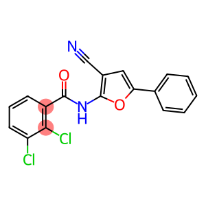 2,3-DICHLORO-N-(3-CYANO-5-PHENYL-2-FURYL)BENZENECARBOXAMIDE