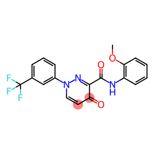 N-(2-METHOXYPHENYL)-4-OXO-1-[3-(TRIFLUOROMETHYL)PHENYL]-1,4-DIHYDRO-3-PYRIDAZINECARBOXAMIDE