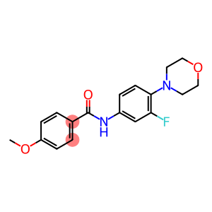 N-(3-FLUORO-4-MORPHOLINOPHENYL)-4-METHOXYBENZENECARBOXAMIDE
