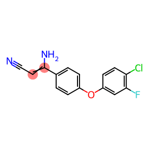 (2Z)-3-amino-3-[4-(4-chloro-3-fluorophenoxy)phenyl]prop-2-enenitrile