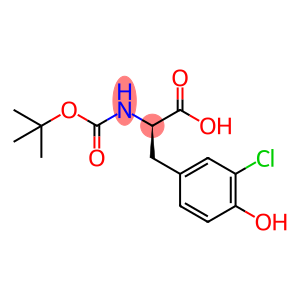 (2R)-2-(tert-butoxycarbonylamino)-3-(3-chloro-4-hydroxy-phenyl)propanoic acid