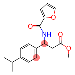 methyl 3-[(furan-2-yl)formamido]-3-[4-(propan-2-yl)phenyl]propanoate