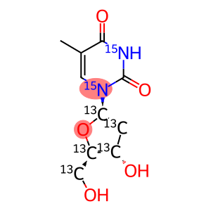 THYMIDINE (DEOXYRIBOSE-13C5; U-15N2)