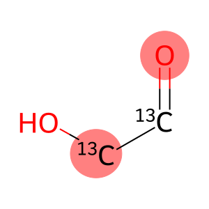 Glycolaldehyde-1,2-13C2 (0.1 M in water)