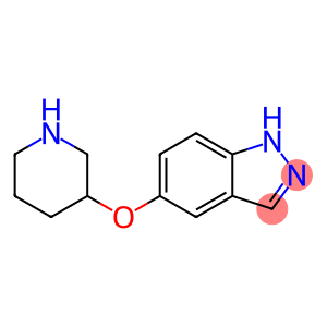 1H-Indazole, 5-(3-piperidinyloxy)-