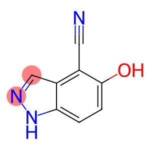1H-Indazole-4-carbonitrile, 5-hydroxy- (9CI)