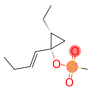 Cyclopropanol, 1-(1E)-1-butenyl-2-ethyl-, methanesulfonate, (1R,2S)-rel- (9CI)