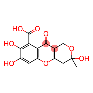 3,7,8-trihydroxy-3-methyl-10-oxo-1,3,4,10-tetrahydropyrano[4,3-b]chromene-9-carboxylic acid