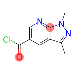 1H-Pyrazolo[3,4-b]pyridine-5-carbonyl chloride, 1,3-dimethyl- (9CI)