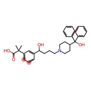 2-[3-[(1RS)-1-Hydroxy-4-[4-(hydroxydiphenylmethyl)piperidin-1-yl]butyl]phenyl]-2-methylpropanoic acid