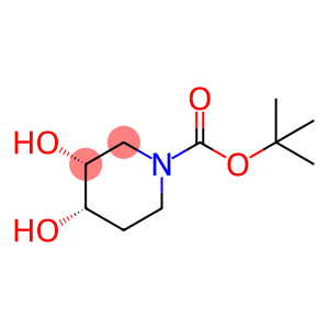 1-Piperidinecarboxylic acid, 3,4-dihydroxy-, 1,1-dimethylethyl ester, (3R,4S)-rel- (9CI)
