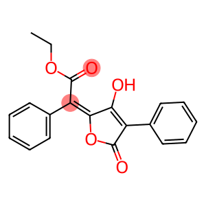 Benzeneacetic acid, α-(3-hydroxy-5-oxo-4-phenyl-2(5H)-furanylidene)-, ethyl ester (9CI)