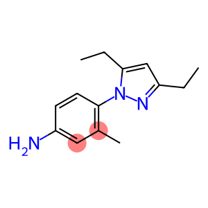 Benzenamine, 4-(3,5-diethyl-1H-pyrazol-1-yl)-3-methyl- (9CI)