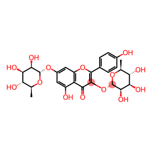 3-[(6-deoxy-alpha-L-mannopyranosyl)oxy]-5-hydroxy-2-(4-hydroxyphenyl)-4-oxo-4H-chromen-7-yl 6-deoxy-alpha-L-mannopyranoside