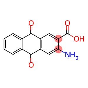 3-azanyl-9,10-dioxo-anthracene-2-carboxylic acid