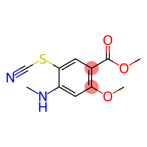 methyl 2-methoxy-4-(methylamino)-5-thiocyanatobenzoate