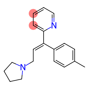 Pyridine, 2-[3-(1-pyrrolidinyl)-1-p-tolylpropenyl]-, (E)-