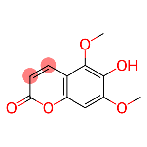 2H-1-Benzopyran-2-one, 6-hydroxy-5,7-dimethoxy-