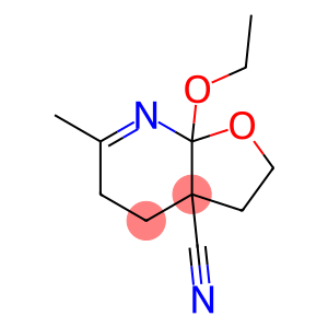 Furo[2,3-b]pyridine-3a(4H)-carbonitrile, 7a-ethoxy-2,3,5,7a-tetrahydro-6-methyl- (9CI)